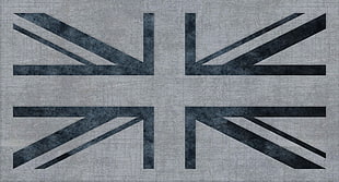 United Kingdom flag grayscale HD wallpaper
