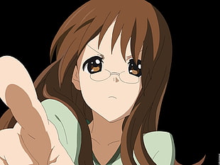 brown haired girl anime character