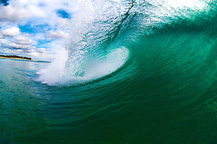 timelapse photography of tidal wave HD wallpaper