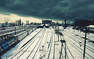 train station during winter