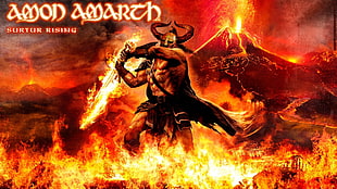 Amon Amarch digital wallpaper, Amon Amarth, melodic death metal, Vikings, battle HD wallpaper