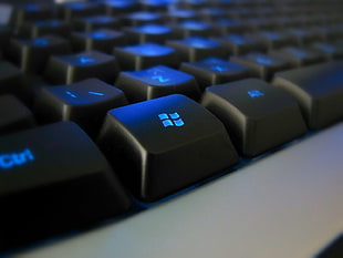 closeup photo of window key at keyboard HD wallpaper
