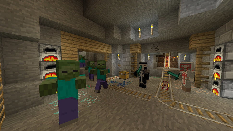 Minecraft game play HD wallpaper