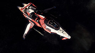white, black, and red toy, video games, Star Citizen HD wallpaper