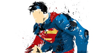 Superman painting, Composite Superman, Superman, artwork, DC Comics HD wallpaper