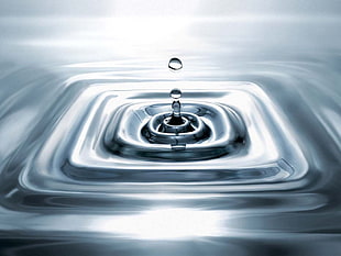 white top-load washing machine, water, water drops, ripples, square HD wallpaper