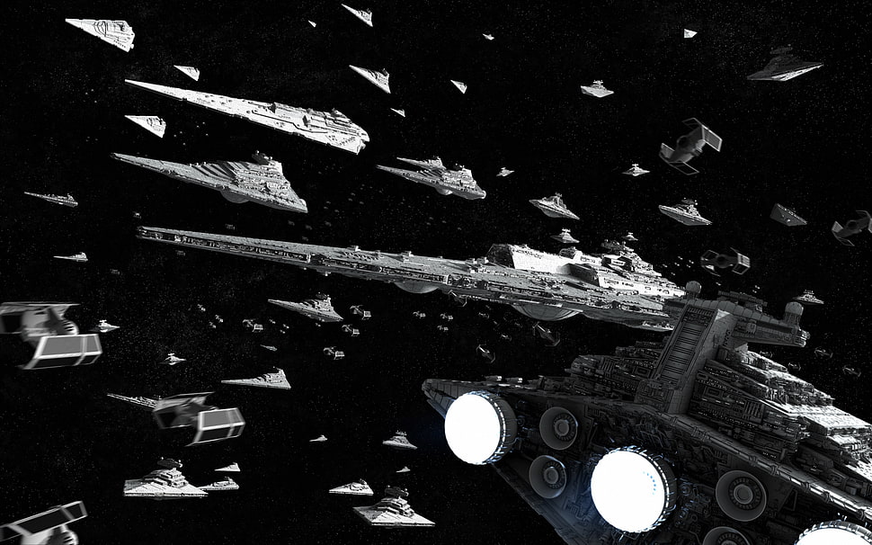 Star Wars, CGI, spaceship, science fiction HD wallpaper