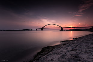 bridge near bodies of water during sunset, ich HD wallpaper