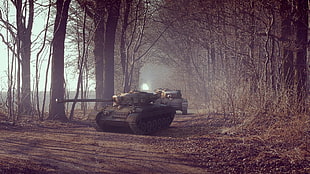 two gray tanks, wargaming, World of Tanks, M26 Pershing