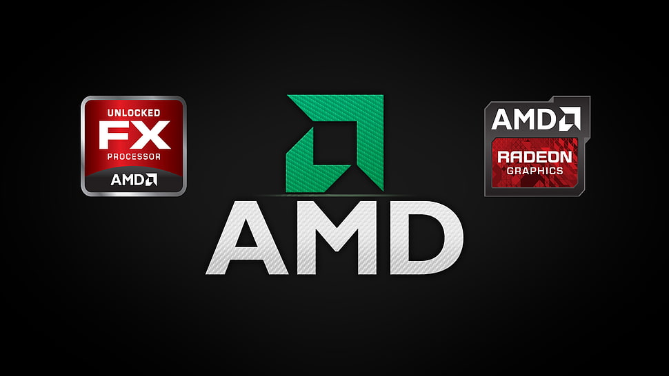 AMD processor logo, AMD, computer, Radeon HD wallpaper