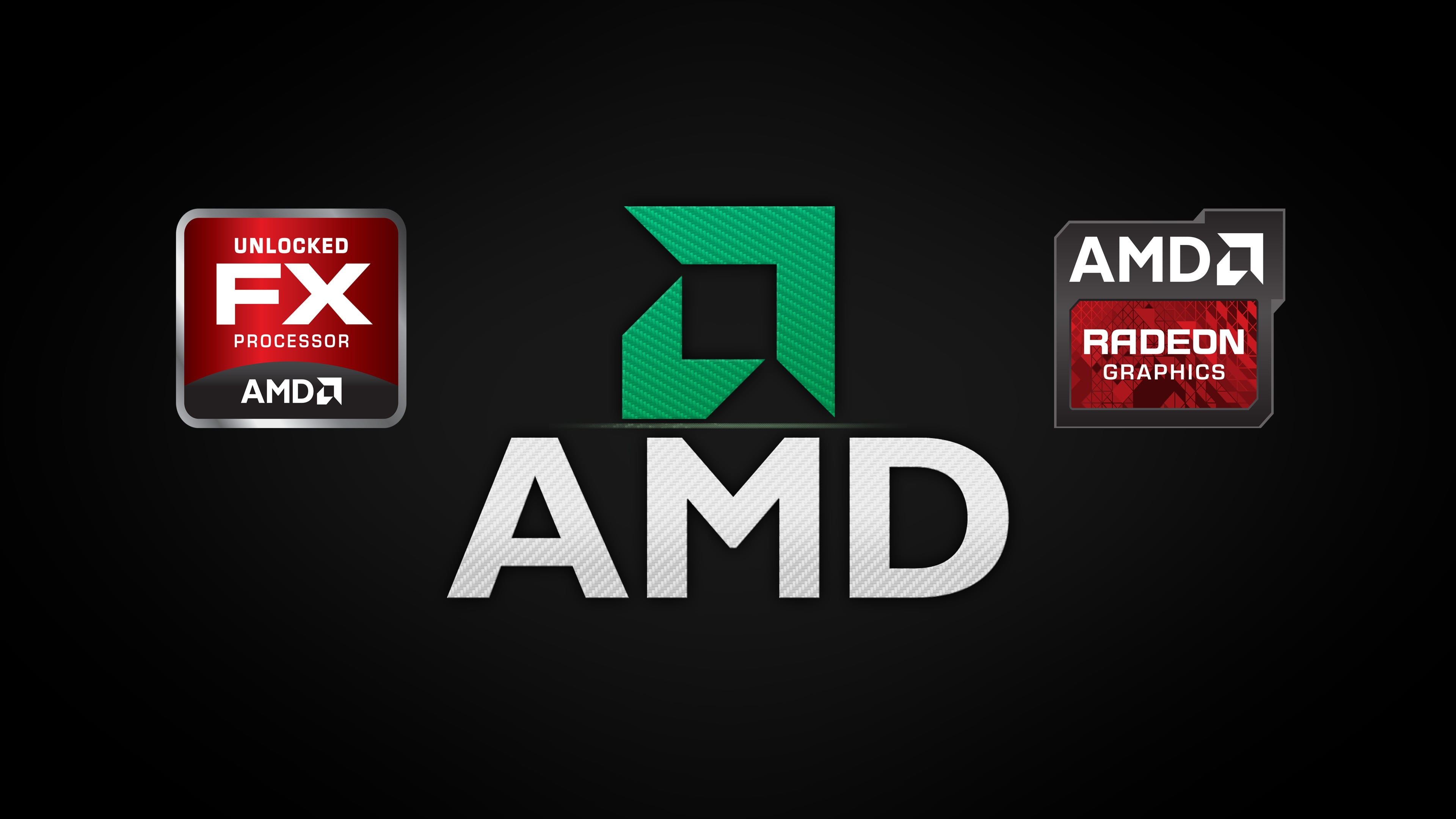 AMD processor logo, AMD, computer, Radeon