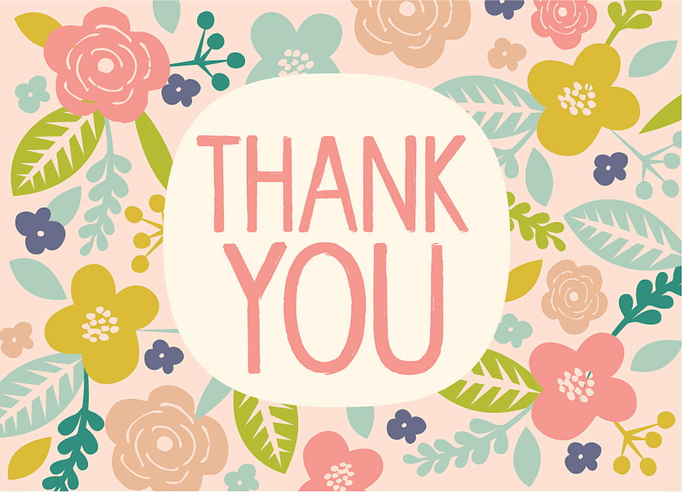 Thank You text HD wallpaper