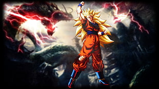 Son Goku 3, Son Goku, Dragon Ball, Dragon Ball Z Kai, Vegeta HD wallpaper