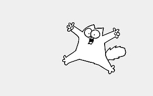 cat illustration, Simon's Cat, comics, cat, drawing