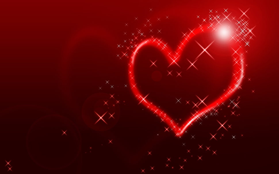 red heart wallpaper HD wallpaper