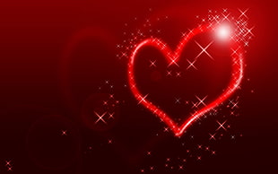 red heart wallpaper