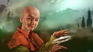 person wearing green shirt illustration, Avatar: The Last Airbender HD wallpaper