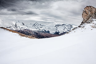 panoramic photography of mountain alps HD wallpaper