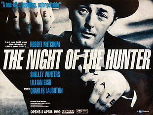 The Night of the Hunter poster, The Night of the Hunter, Film posters, Robert Mitchum, tattoo