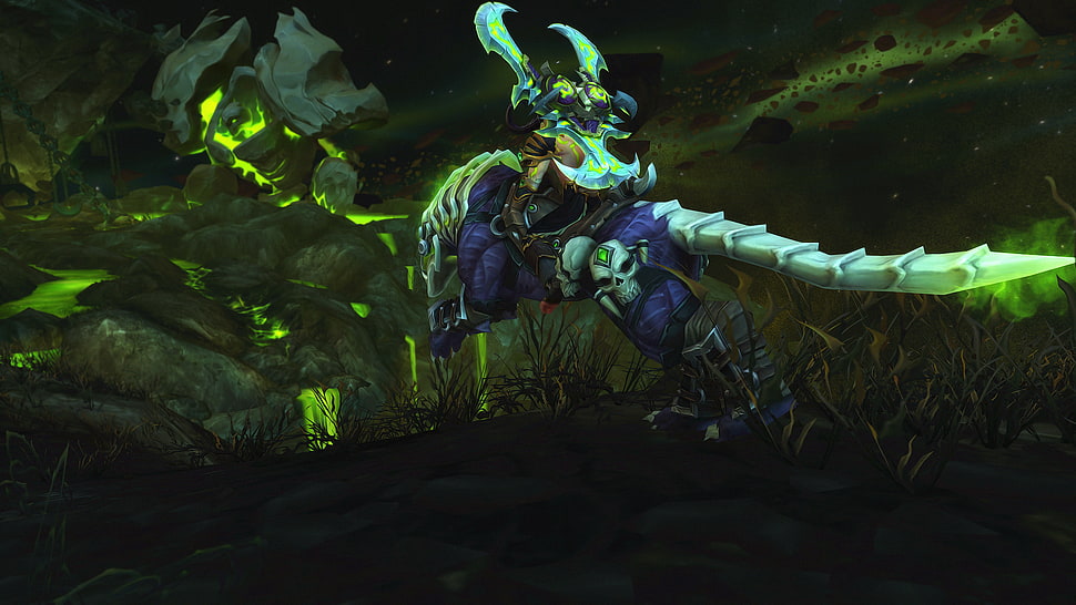 video game screenshot, Demon Hunter WoW, video games,  World of Warcraft HD wallpaper