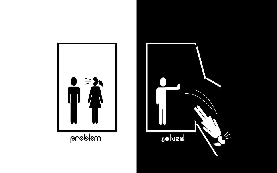 problem and solved illustration HD wallpaper