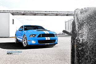 blue and white coupe, car, blue cars HD wallpaper