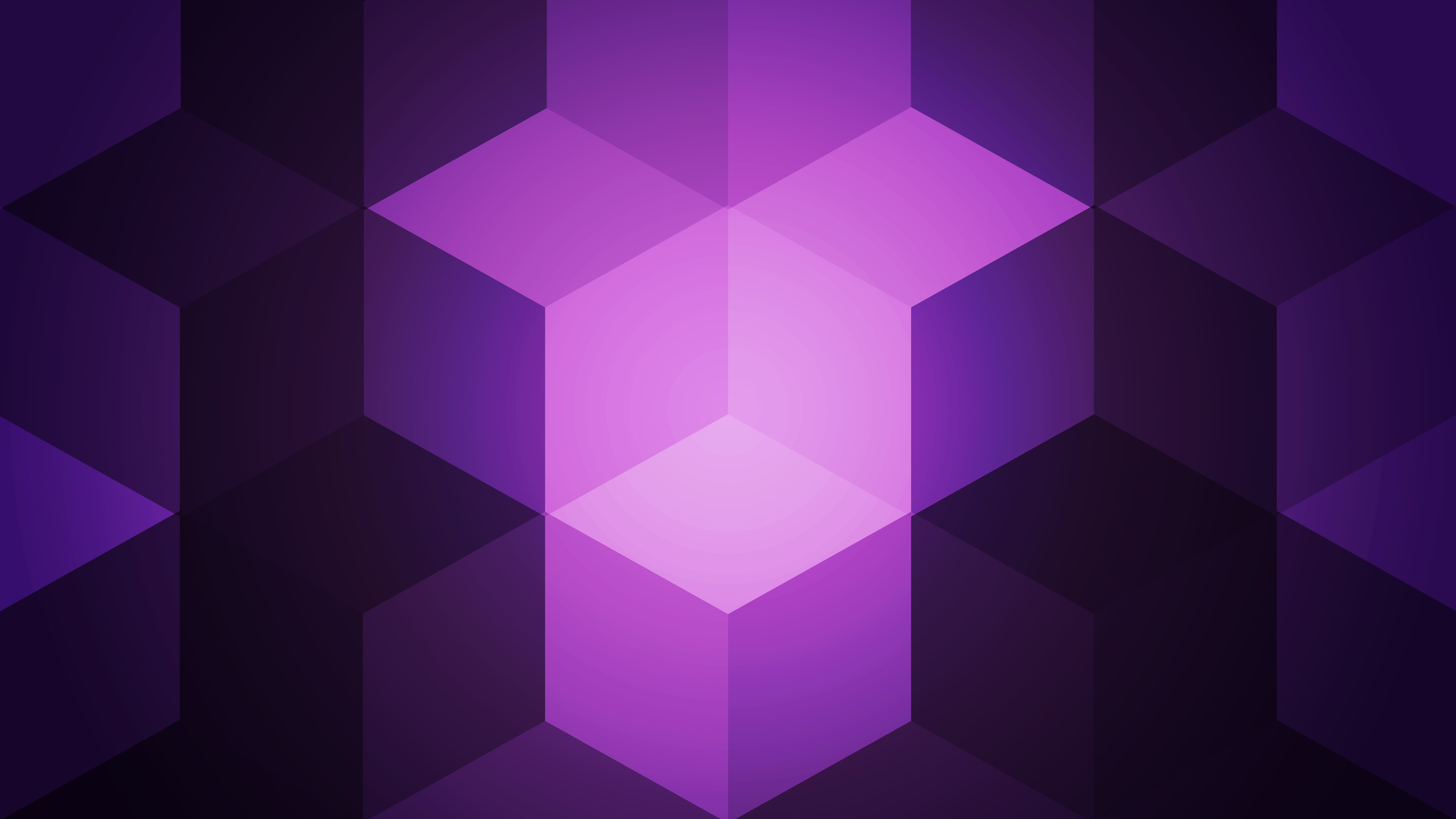 purple and black 3D art wallpaper