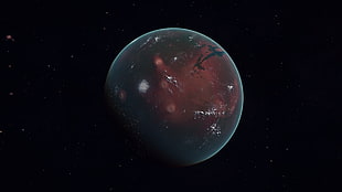 a view of red planet