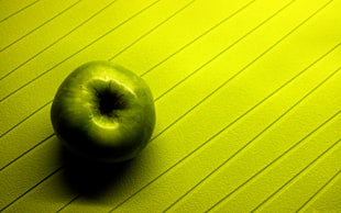 green apple fruit on table HD wallpaper