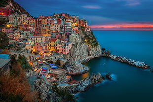Cinque Terre, Italy, landscape, city, Italy, Manarola