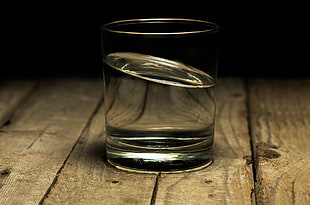 clear drinking glass HD wallpaper
