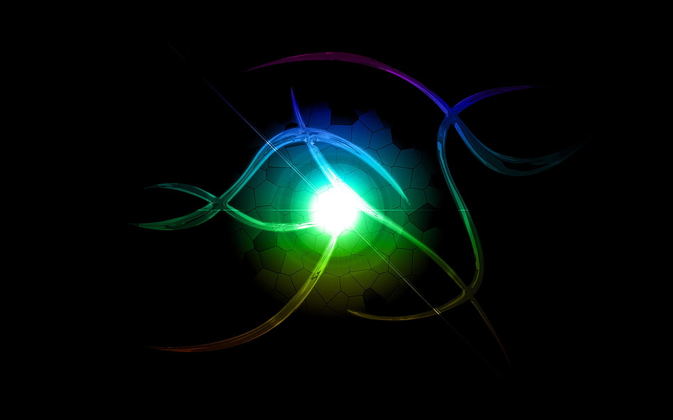 green light abstract wallpaper HD wallpaper