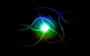 green light abstract wallpaper