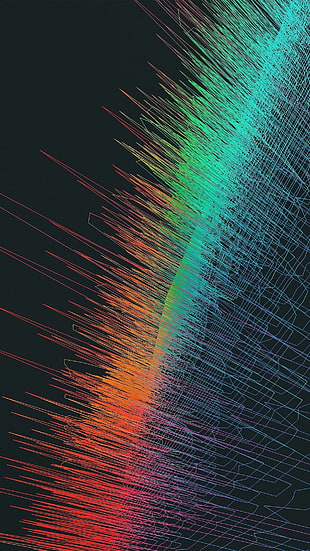 waves digital wallpaper