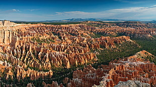 brown rock mountain, landscape, canyon, Bryce Canyon National Park, rock formation