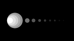 chronograph order of circle, space, planet, lights, circle HD wallpaper