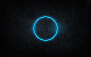 ring of blue light HD wallpaper