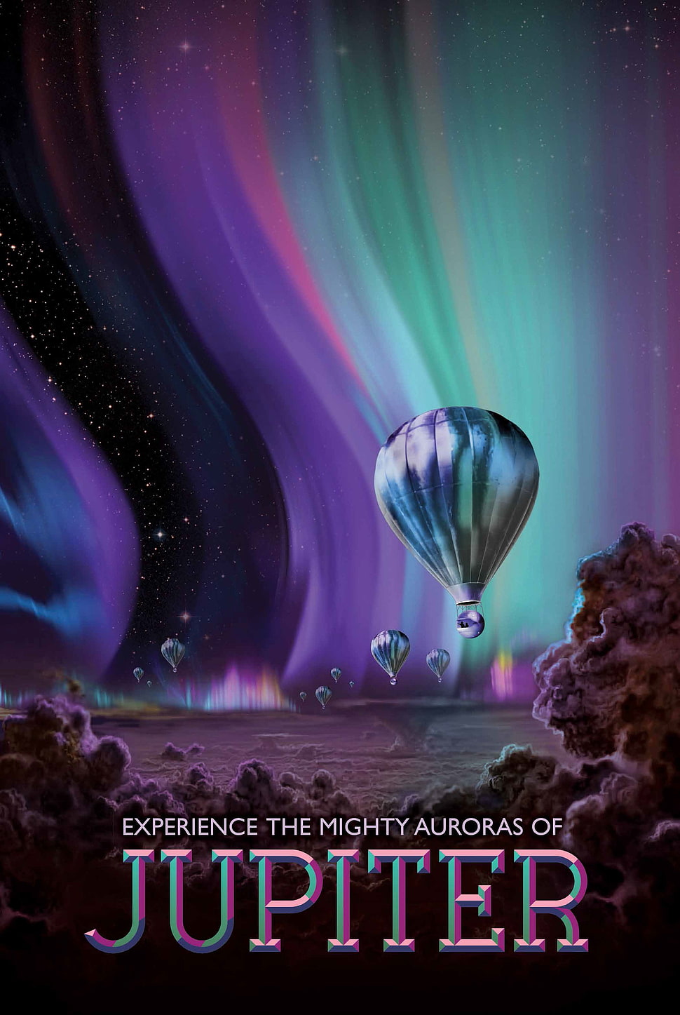 Jupiter digital wallpaper, space, planet, Travel posters, NASA HD wallpaper