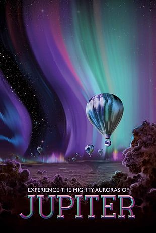 Jupiter digital wallpaper, space, planet, Travel posters, NASA