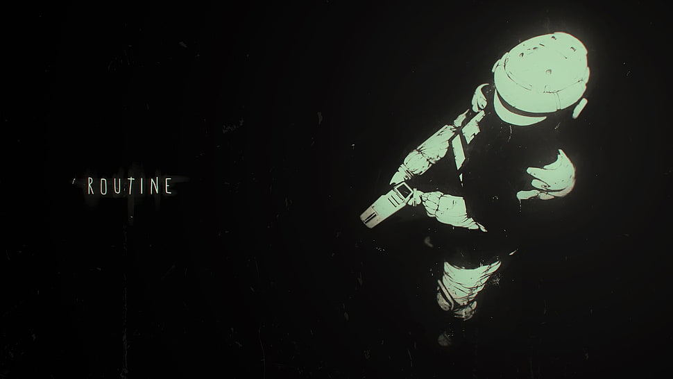 Routine artwork, video games, space, Routine (Video Game) HD wallpaper