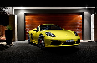 yellow Porsche Carrera