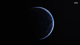 moon digital wallpaper, space