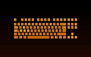 computer keyboard illustration HD wallpaper