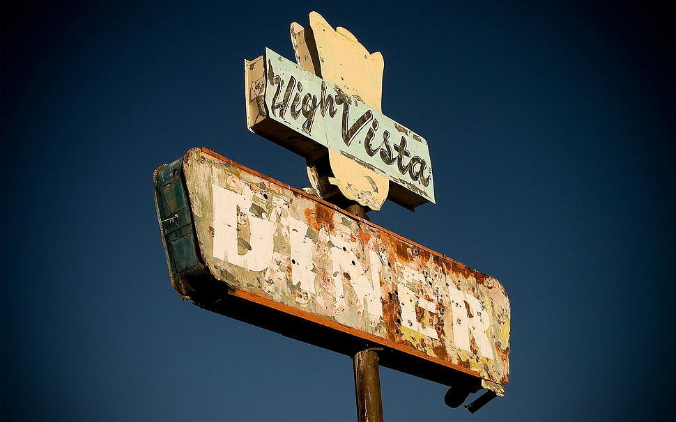 High Vista signage HD wallpaper