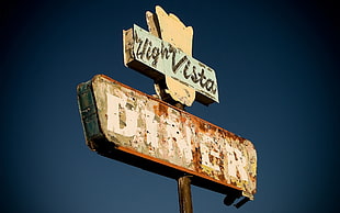 High Vista signage