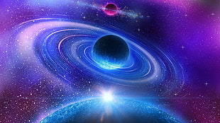 galaxy, space, planet, universe HD wallpaper