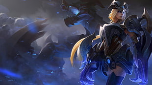 male character wallpaper, League of Legends, Shyvana, Shyvana  (League of Legends)