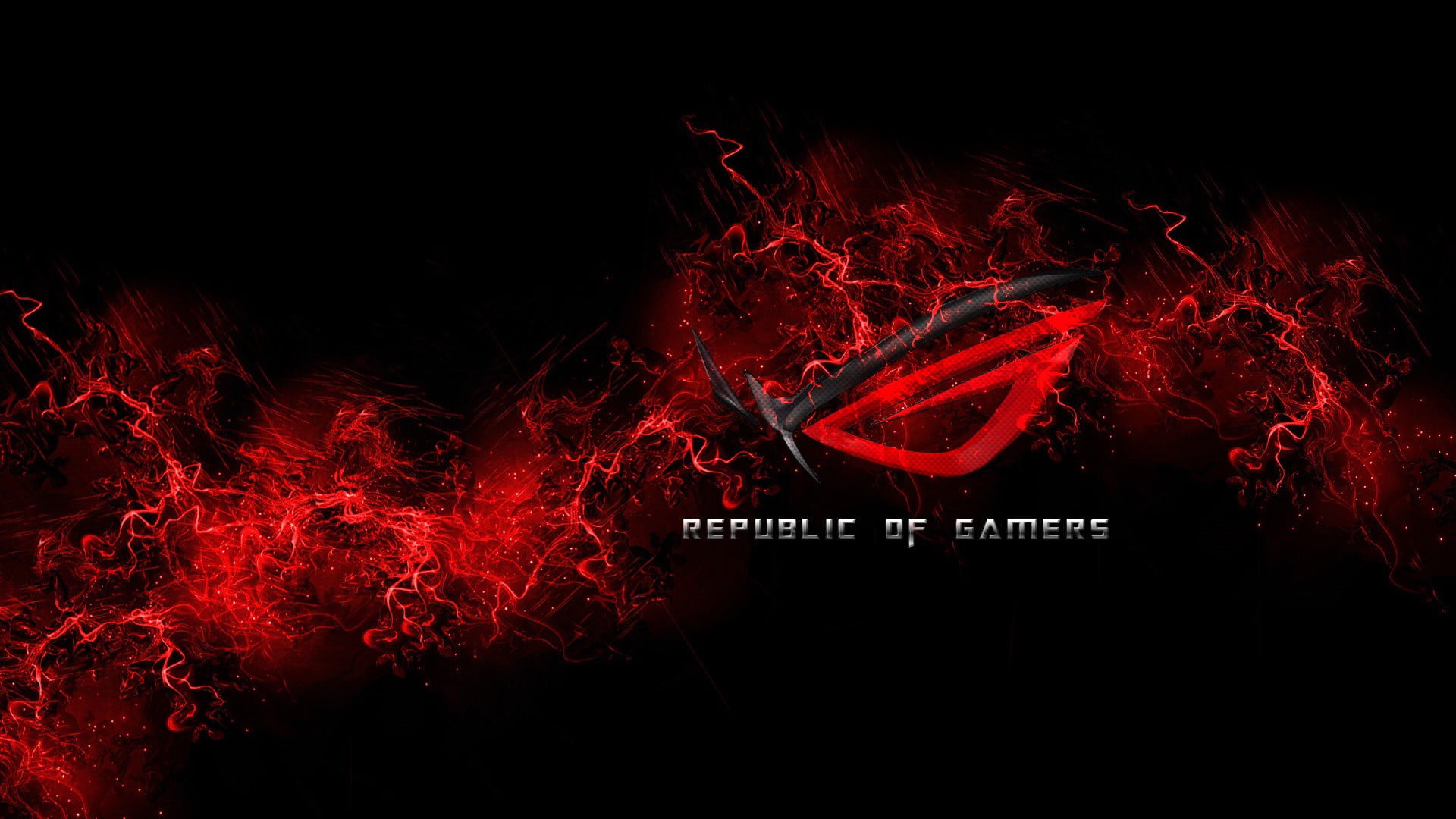 red and black Republic of Gamers digital wallpaper, ASUS, gamers, video games, PC gaming