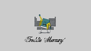 Freddie Mercury illustration HD wallpaper