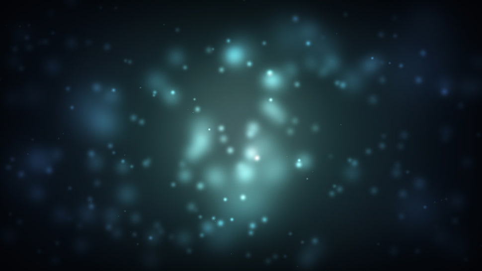 teal and blue illustration HD wallpaper
